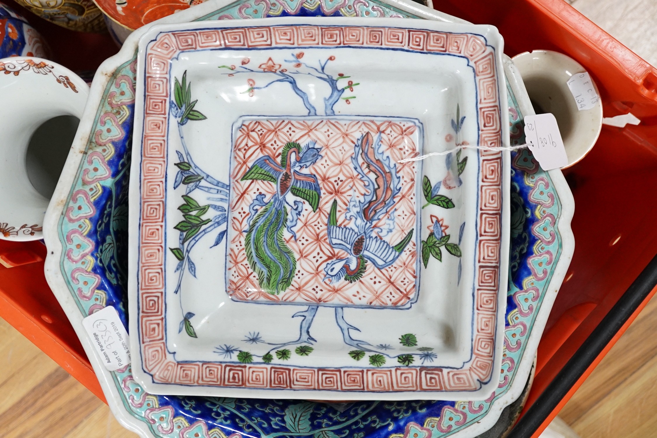 A group of Japanese and Chinese ceramics